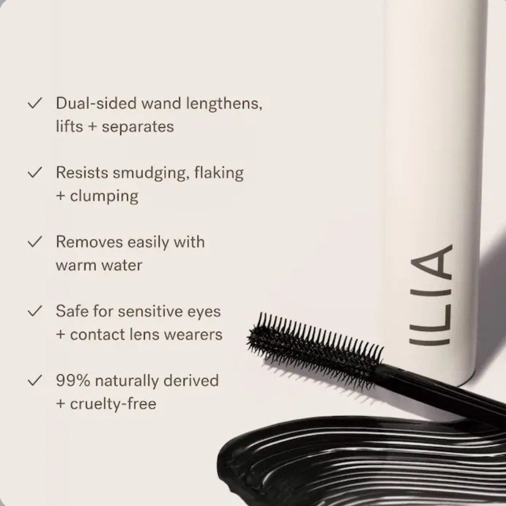 NEW Ilia Limitless Lash Lengthening Clean Mascara - Picture 2 of 6
